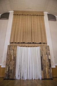 Indoor wedding ceremony backdrop ideas